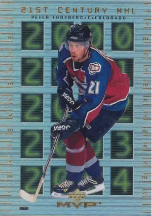 1999-00 MVP - PETER FORSBERG #21ST-04 21ST CENTURY NHL