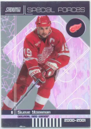 2000-01 STADIUM CLUB - STEVE YZERMAN #SF6 SPECIAL FORCES