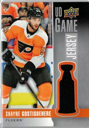 2019-20 UD Shayne Gostisbehere GU Jersey Phildelphia Flyers