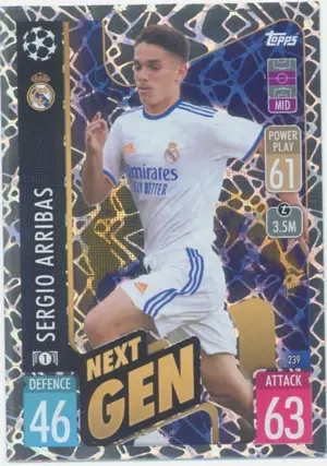 2021-22 Topps Match Attax UCL - Sergio Arribas #239 Next Gen