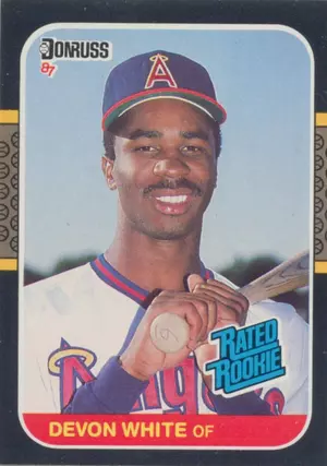 1987 Donruss - Devon White #38 Rated Rookie