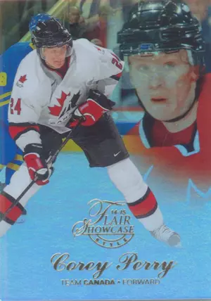 2014-15 FLEER SHOWCASE - COREY PERRY #6 FLAIR SHOWCASE