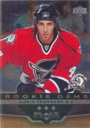 2005-06 BLACK DIAMOND - CHRIS THORBURN #218 ROOKIE GEMS TRIPLE DIAMOND
