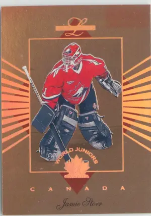 1994-95 LEAF LIMITED - JAMIE STORR #10 WORLD JUNIORS CANADA 1361/5000