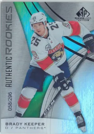 2019-20 SP GAME USED - BRADY KEEPER #177 RAINBOW 58/295