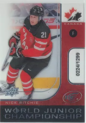 2015-16 ICE - NICK RITCHIE #WJ-NR WORLD JUNIOR CHAMPIONSHIP 224/1299