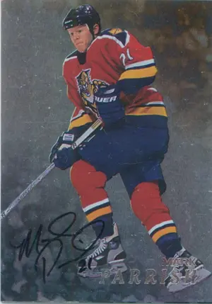 1998-99 BE A PLAYER - MARK PARRISH #206 AUTOGRAPHS