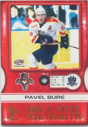 2000-01 McDONALD'S - PAVEL BURE #3 DIAL-A-STATS