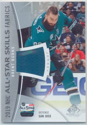 2019-20 SP GAME USED - BRENT BURNS #AS-BB ALL-STAR SKILLS FABRICS