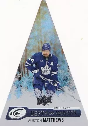 2023-24 Upper Deck Ice Depth of Winter DW-28 Auston Matthews