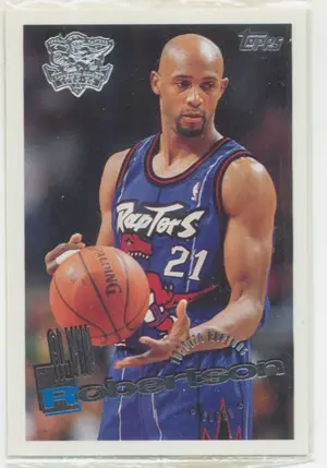1995-96 Topps Kellogg's Toronto Raptors - Alvin Robertson #3 (Sealed)