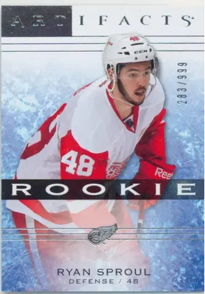 2014-15 ARTIFACTS - RYAN SPROUL #148 ROOKIE 283/999