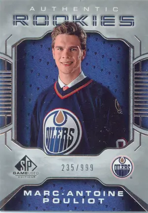 2006-07 SP GAME USED - MARC-ANTOINE POULIOT #116 AUTHENTIC ROOKIES 235/999