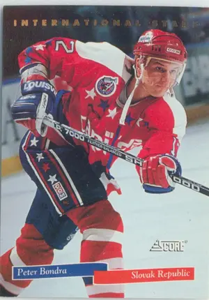 1993-94 SCORE (CDN) - PETER BONDRA #4 INTERNATIONAL STARS