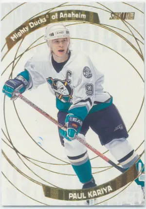 2001-02 STADIUM CLUB - PAUL KARIYA #P7 PERENNIALS