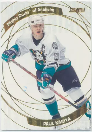 2001-02 STADIUM CLUB - PAUL KARIYA #P7 PERENNIALS