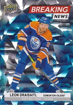 2024-25 Upper Deck Breaking News BN-29 Leon Draisaitl