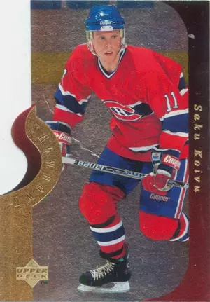 1996-97 UPPER DECK - SAKU KOIVU #SS14B SUPERSTAR SHOWDOWN