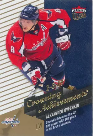 2009-10 FLEER ULTRA - ALEXANDER OVECHKIN #CA2 CROWNING ACHIEVEMENTS