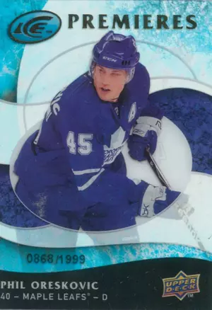 2009-10 ICE - PHIL ORESKOVIC #102 ICE PREMIERES 896/1999