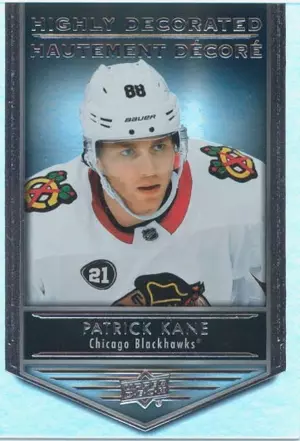 2019-20 TIM HORTONS - PATRICK KANE #HD-2 HIGHLY DECORATED