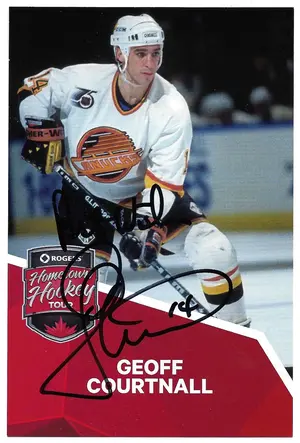 Geoff Courtnall Signed 4x6 Photocard
