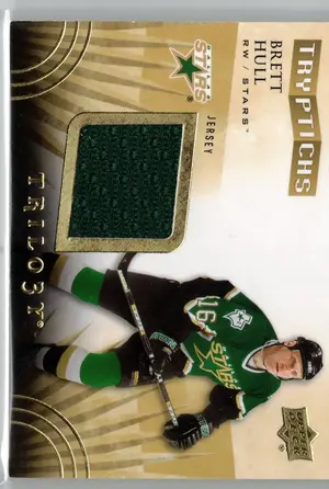 2014-15 Upper Deck Trilogy Brett Hull GU Jersey 291/600 Dallas Stars