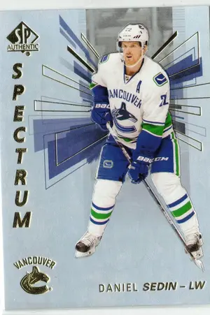 2016-17 UD SP Authentic Spectrum Daniel Sedin