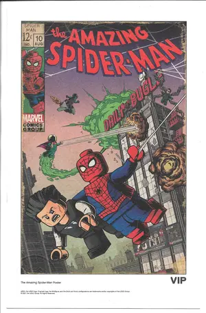 2021 Lego Amazing Spider-Man Daily Bugle Limited Edition VIP Print (6.5" x 10.25") *