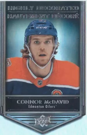 2019-20 TIM HORTONS - CONNOR McDAVID #HD-15 HIGHLY DECORATED