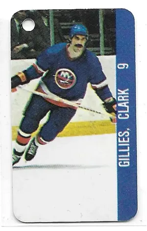 1983 Souhaits Renaissance Key Chain Cards #NNO Bob Bourne & Clark Gillies