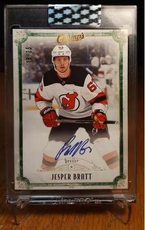 2021-22 Clear Cut Champ's Green #C-JB Jesper Bratt (16/25)