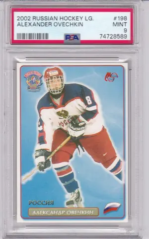 2002-03 Russian Hockey League 198 Alex Ovechkin PSA 9 (XRC)