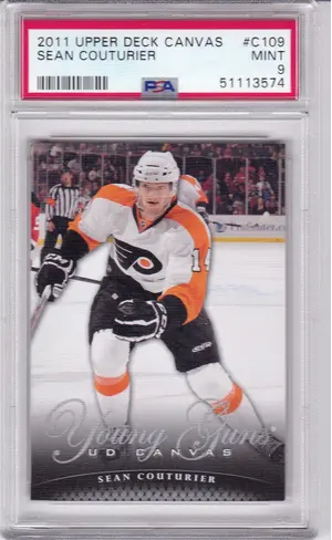 2011-12 Upper Deck Canvas C109 Sean Couturier PSA 9 (Young Guns)
