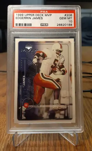 1999 MVP #206 Edgerrin James RC (PSA 10 GEM MINT)
