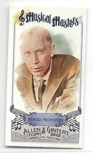 2012 Allen & Ginter Mini Musical Masters #MM-10 Sergei Prokofiev