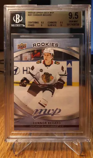 2023-24 MVP #251 Connor Bedard RC (BGS 9.5 GEM MINT)