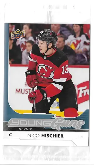 2017-18 Upper Deck Oversized #201 Nico Hischier (Young Guns)